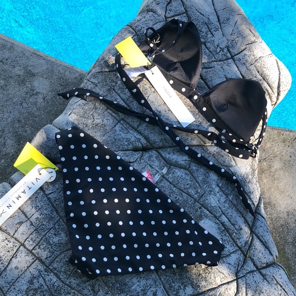 NWT Vitamin A y Amahlia Stevens Minnie Mouse 2pcs swim reversible bottom szM/8 - Picture 12 of 15